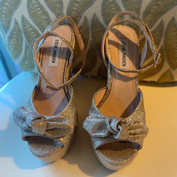Steven Madden espadrille wedge ankle strap - Picture 5 of 7